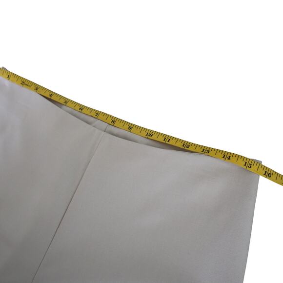 Talbots Womens Classic Side Zip Pants Size 10 Slim Fit Cream Tailored Crease - Picture 9 of 12